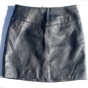 H&M Faux Leather Skirt